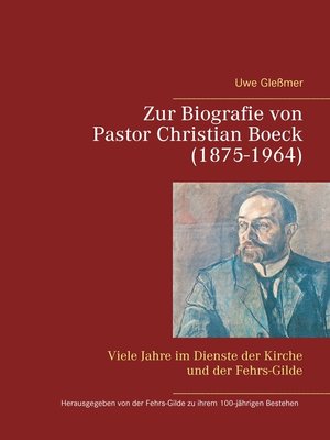 cover image of Zur Biografie von Pastor Christian Boeck  (1875-1964)